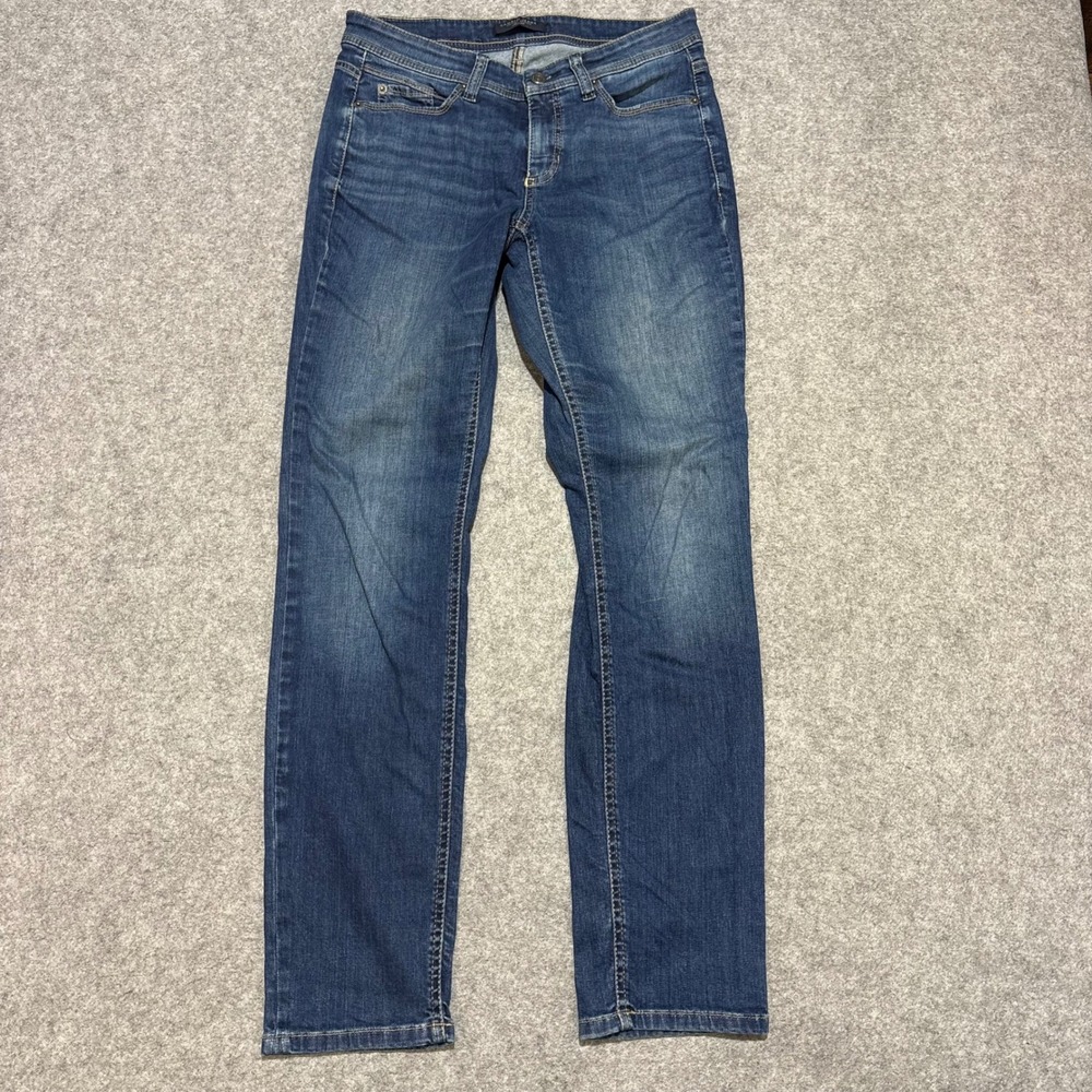 Cambio Parla Jeans Womens 8 Medium Wash Slim Straight Leg Denim 5020 0015-99